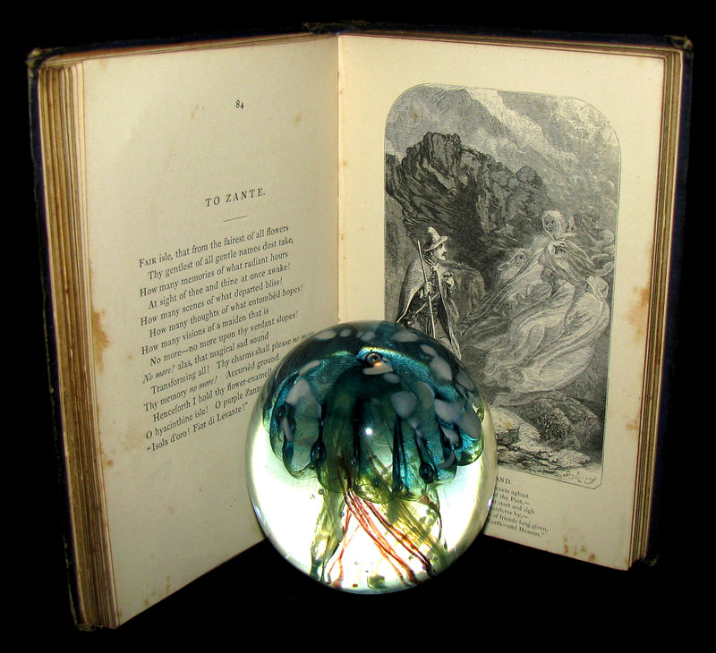 1860 Rare Victorian Book - The Poetical Works of EDGAR ALLAN POE. Illustrated.