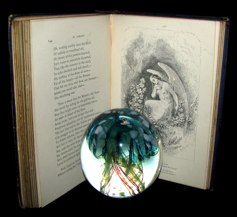 1860 Rare Victorian Book - The Poetical Works of EDGAR ALLAN POE. Illustrated.