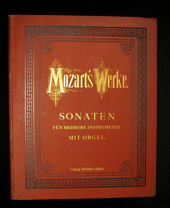 1880's Very Rare Victorian edition of Wolfgang Amadeus MOZART 's SONATAS - Music scores