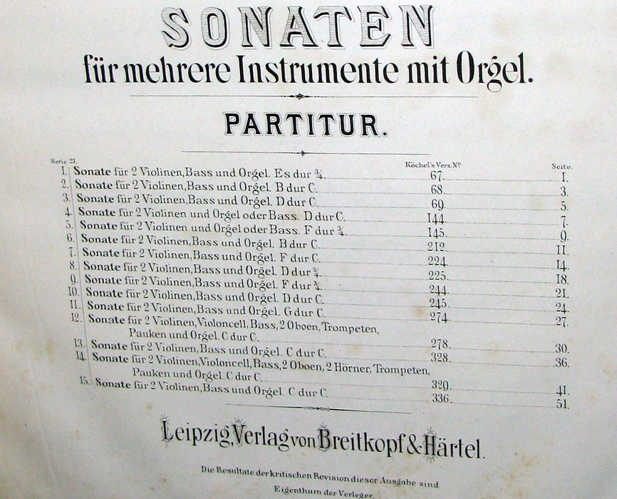 1880's Very Rare Victorian edition of Wolfgang Amadeus MOZART 's SONATAS - Music scores