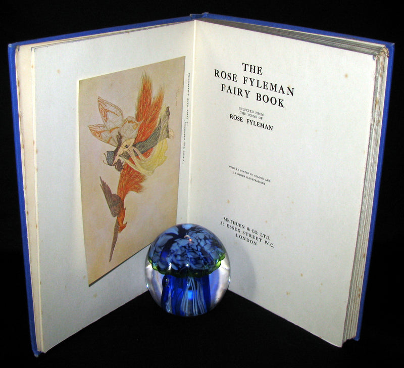 1923 Rare Book - The Rose Fyleman Fairy Book Illustrated by Hilda T. Miller. First Edition.