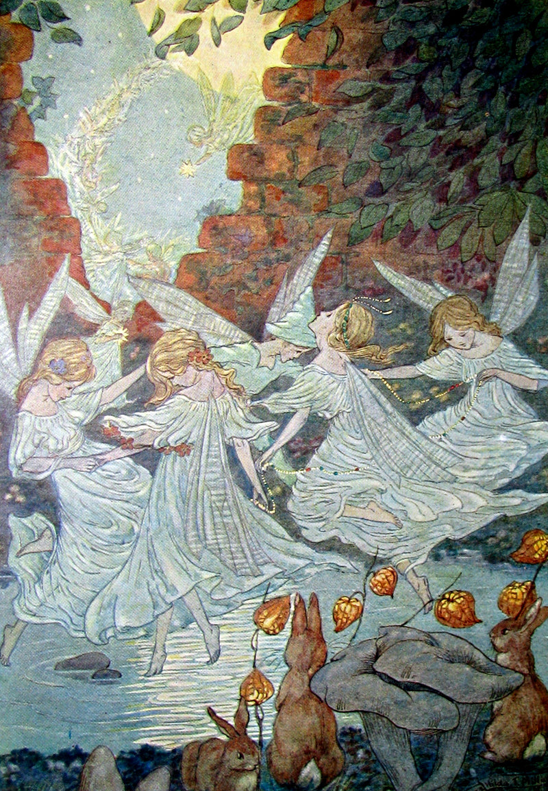 1923 Rare Book - The Rose Fyleman Fairy Book Illustrated by Hilda T. Miller. First Edition.