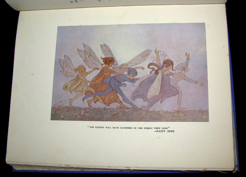 1923 Rare Book - The Rose Fyleman Fairy Book Illustrated by Hilda T. Miller. First Edition.