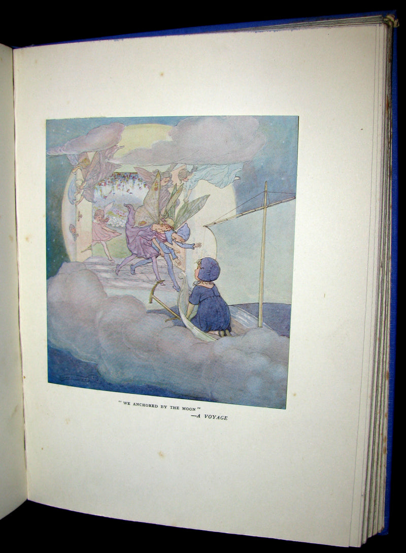 1923 Rare Book - The Rose Fyleman Fairy Book Illustrated by Hilda T. Miller. First Edition.