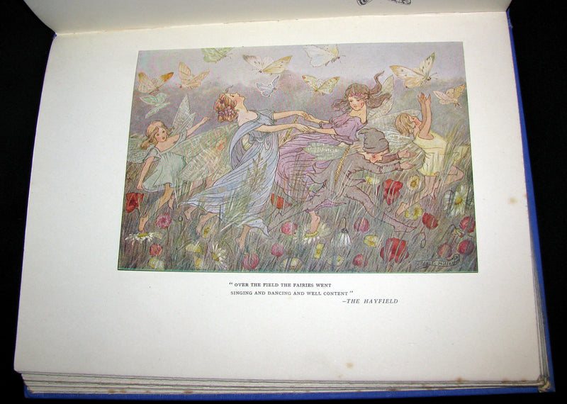 1923 Rare Book - The Rose Fyleman Fairy Book Illustrated by Hilda T. Miller. First Edition.