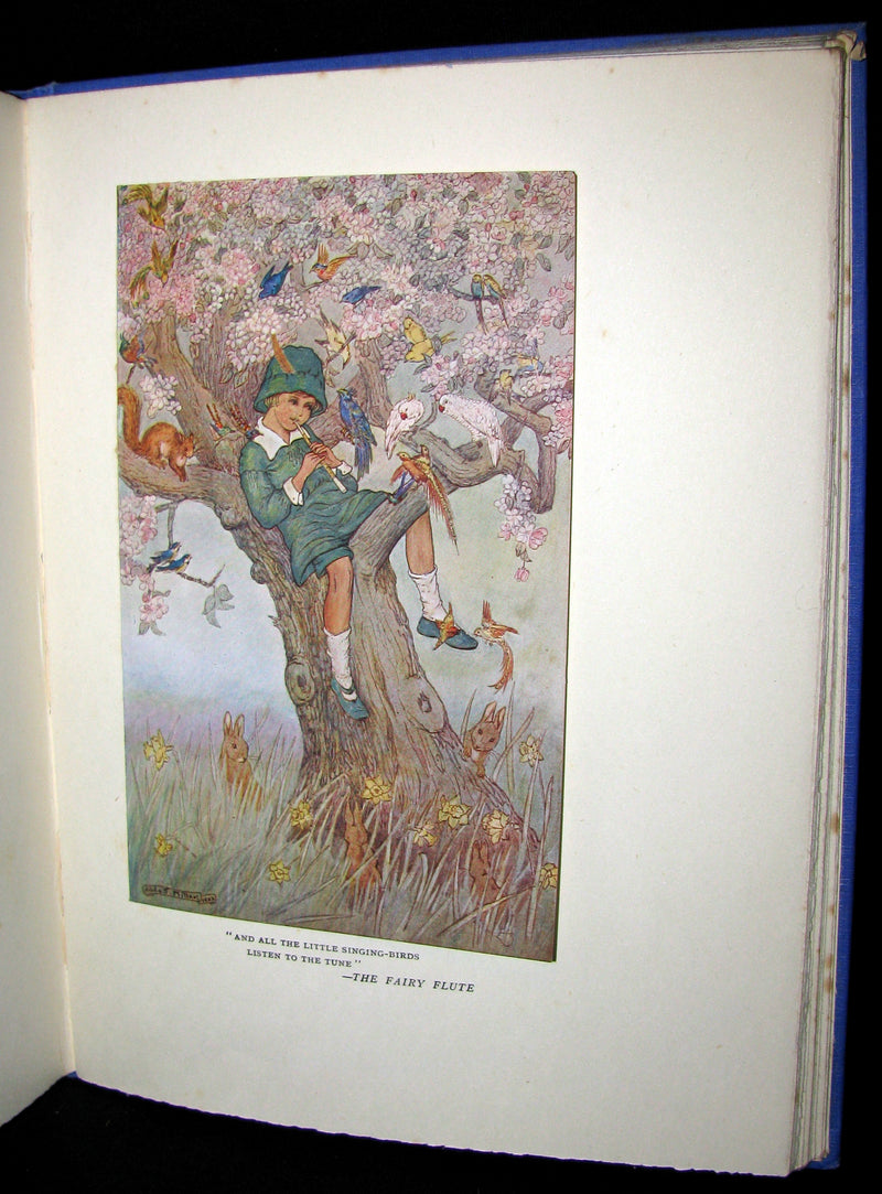 1923 Rare Book - The Rose Fyleman Fairy Book Illustrated by Hilda T. Miller. First Edition.