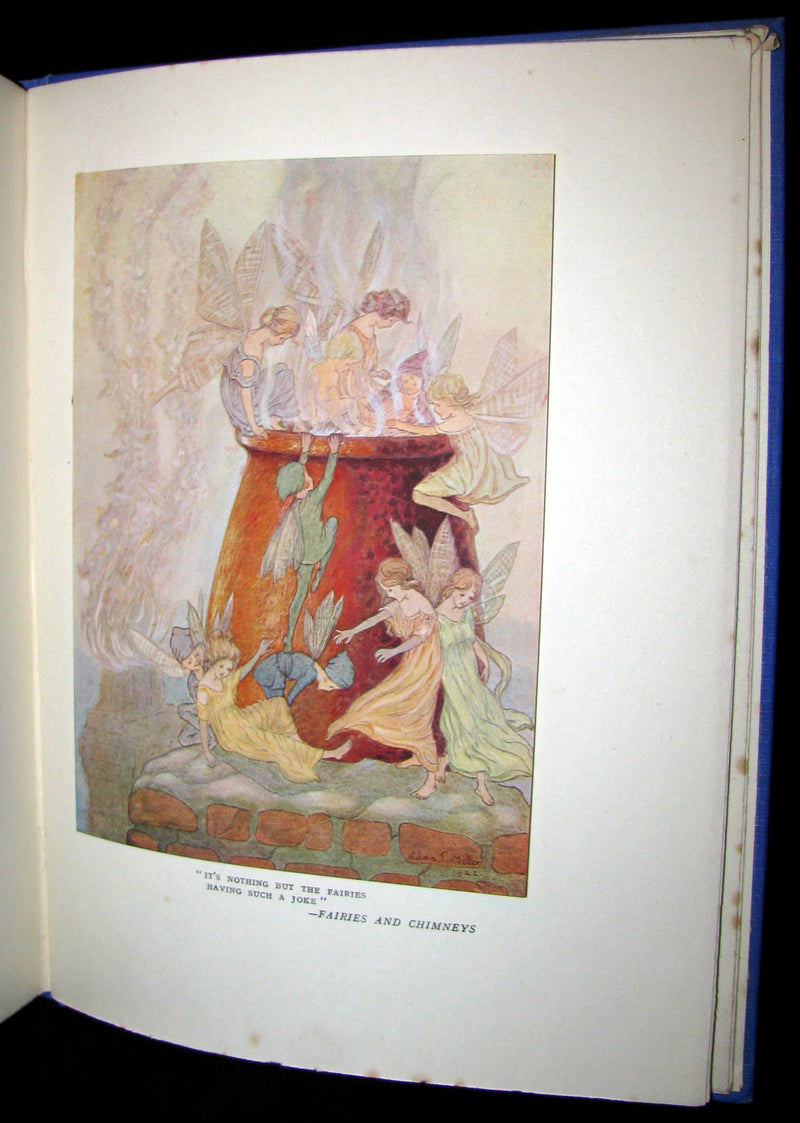 1923 Rare Book - The Rose Fyleman Fairy Book Illustrated by Hilda T. Miller. First Edition.
