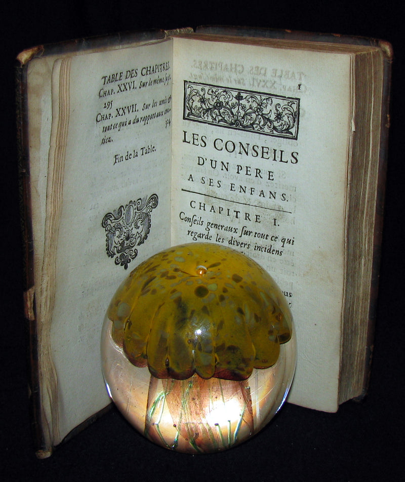 1695 Scarce French Book ~ Les Conseils d'un Père à ses Enfans. Sur les divers états de la vie.