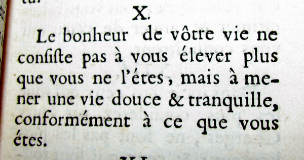1695 Scarce French Book ~ Les Conseils d'un Père à ses Enfans. Sur les divers états de la vie.