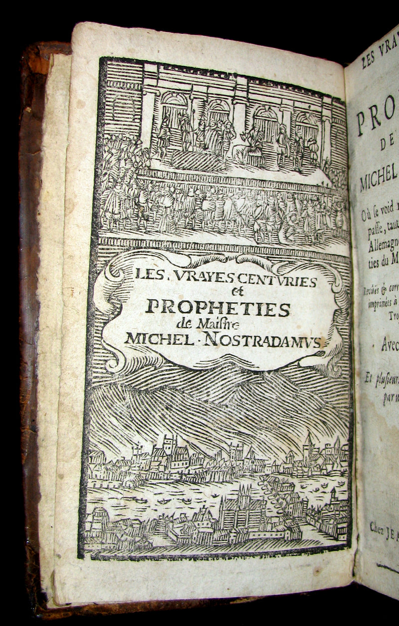 1689 Scarce French Book ~ NOSTRADAMUS ~ Les Vrayes Centuries et Propheties.