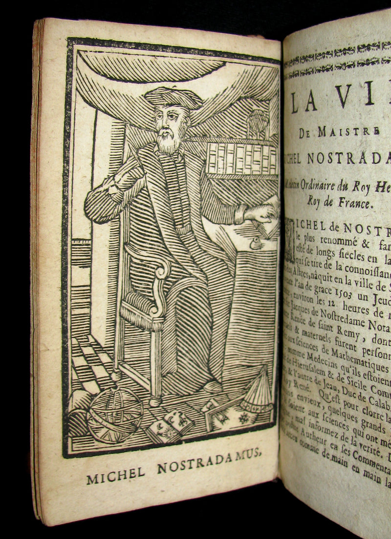 1689 Scarce French Book ~ NOSTRADAMUS ~ Les Vrayes Centuries et Propheties.