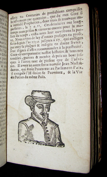 1689 Scarce French Book ~ NOSTRADAMUS ~ Les Vrayes Centuries et Propheties.