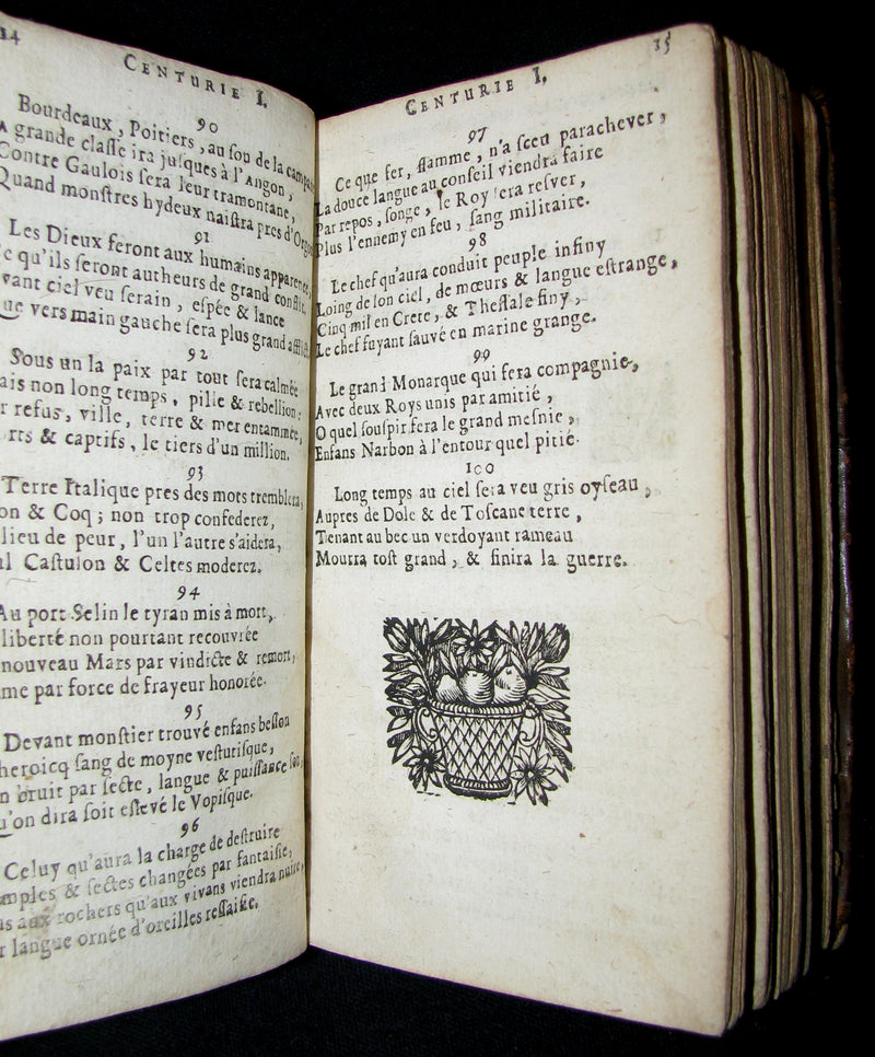 1689 Scarce French Book ~ NOSTRADAMUS ~ Les Vrayes Centuries et Propheties.