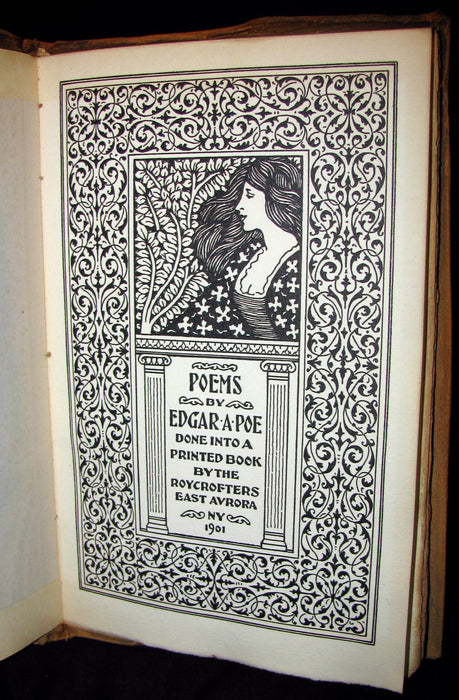 1901 Rare Book -The Roycrofters Edition of the Poems by Edgar Allan POE