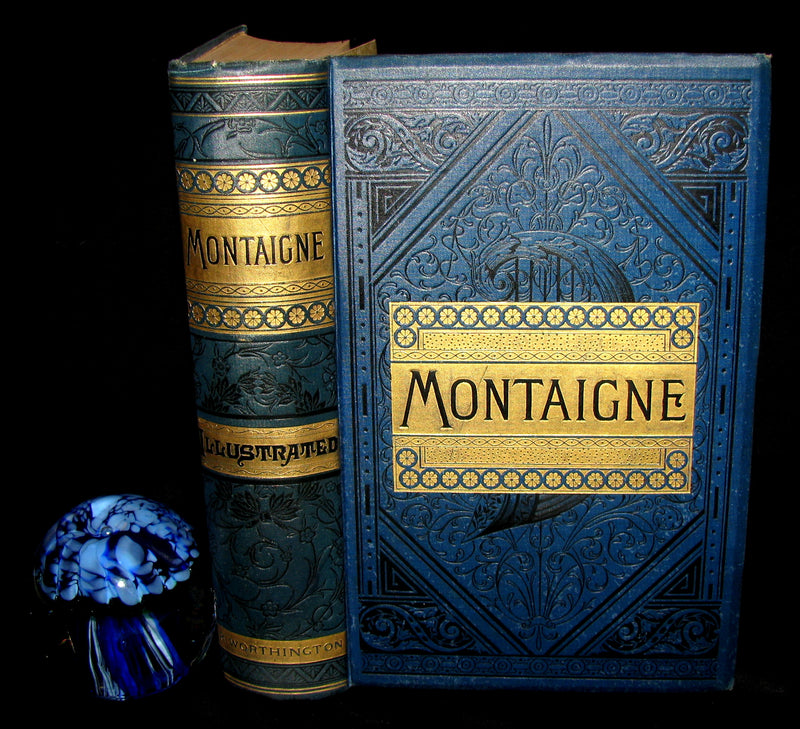 1888 Rare Victorian Book - The Complete Works of Michel De Montaigne Comprising His Essays