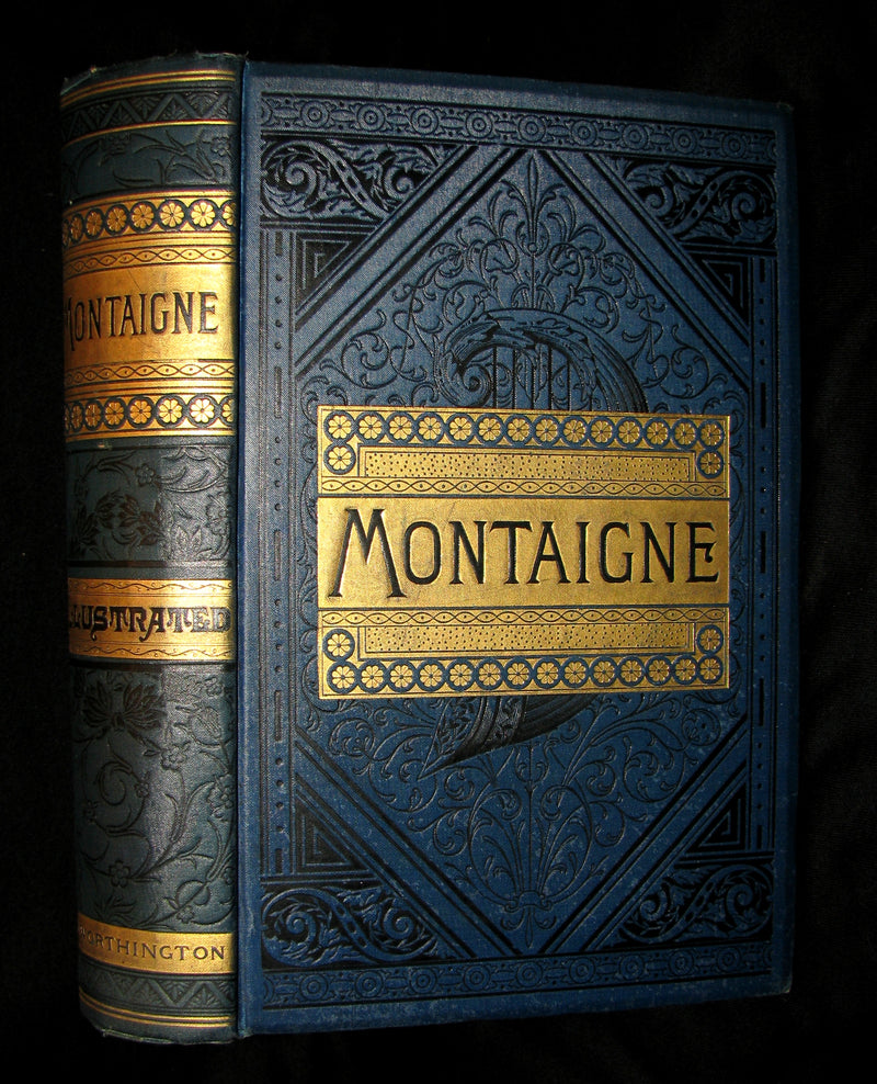 1888 Rare Victorian Book - The Complete Works of Michel De Montaigne Comprising His Essays