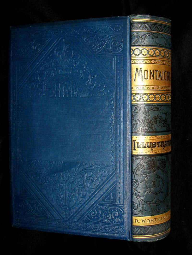 1888 Rare Victorian Book - The Complete Works of Michel De Montaigne Comprising His Essays