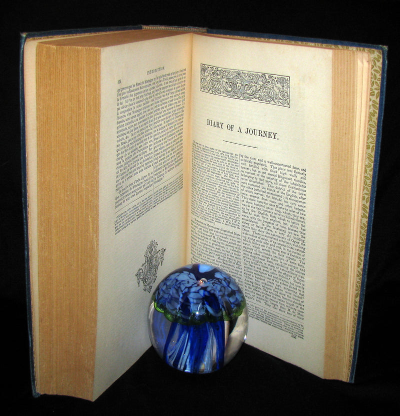 1888 Rare Victorian Book - The Complete Works of Michel De Montaigne Comprising His Essays