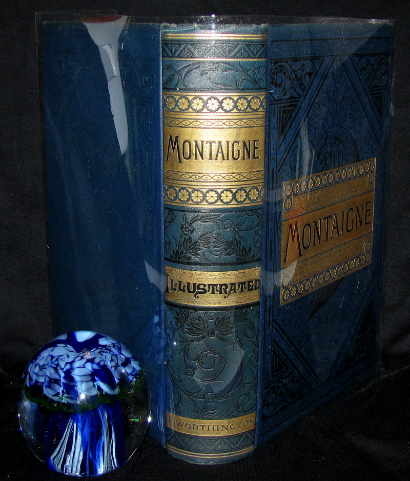 1888 Rare Victorian Book - The Complete Works of Michel De Montaigne Comprising His Essays