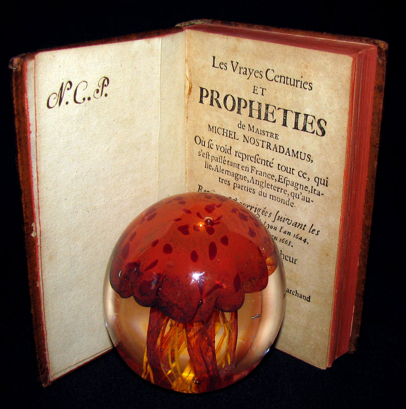 1689 Scarce French Book - NOSTRADAMUS, Les Vrayes Centuries et Propheties published by Volcker.