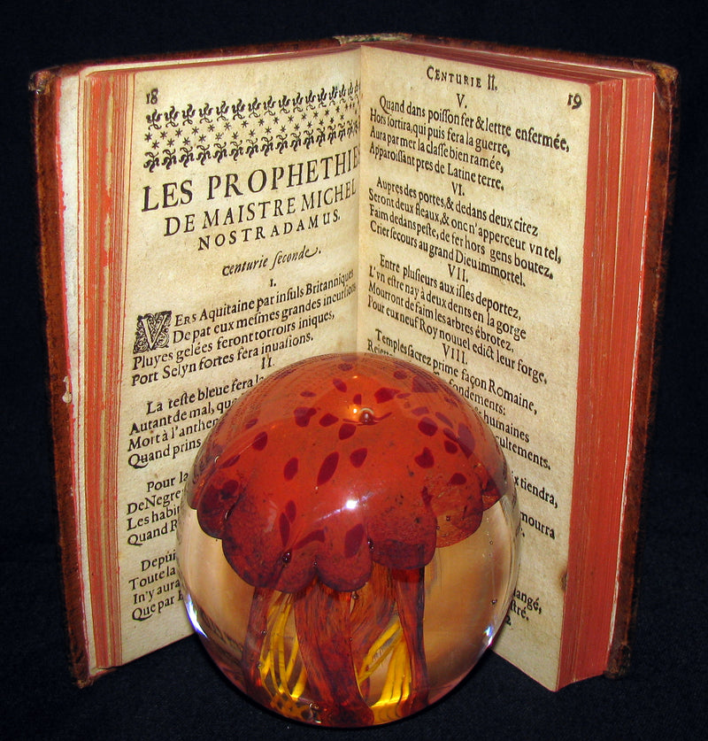 1689 Scarce French Book - NOSTRADAMUS, Les Vrayes Centuries et Propheties published by Volcker.