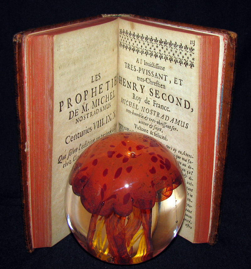 1689 Scarce French Book - NOSTRADAMUS, Les Vrayes Centuries et Propheties published by Volcker.