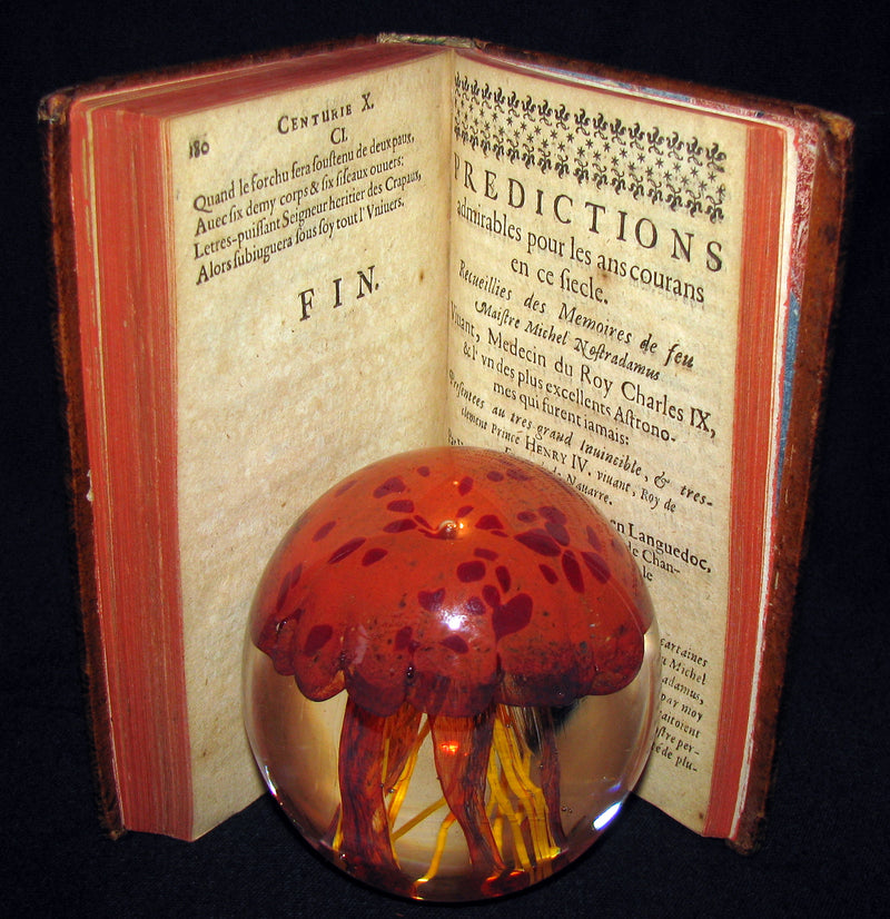 1689 Scarce French Book - NOSTRADAMUS, Les Vrayes Centuries et Propheties published by Volcker.