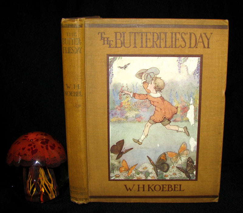 1921 Rare Book - The Butterflies' Day Illustrated by Hilda T. Miller. First Edition.