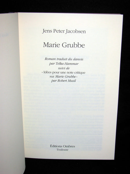 1993 - Danish poet Jens Peter Jacobsen - Marie Grubbe