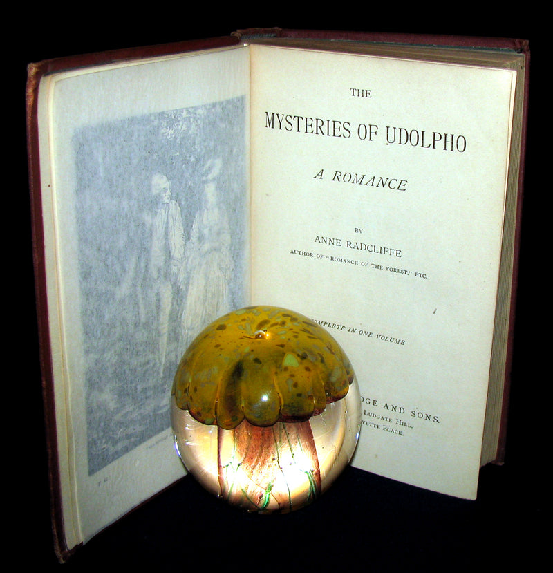 1880's Scarce Gothic Novel Edition -The Mysteries of Udolpho by Ann Radcliffe