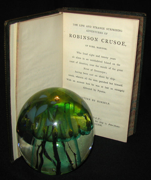 1866 Rare Victorian Book - THE LIFE & ADVENTURES OF ROBINSON CRUSOE