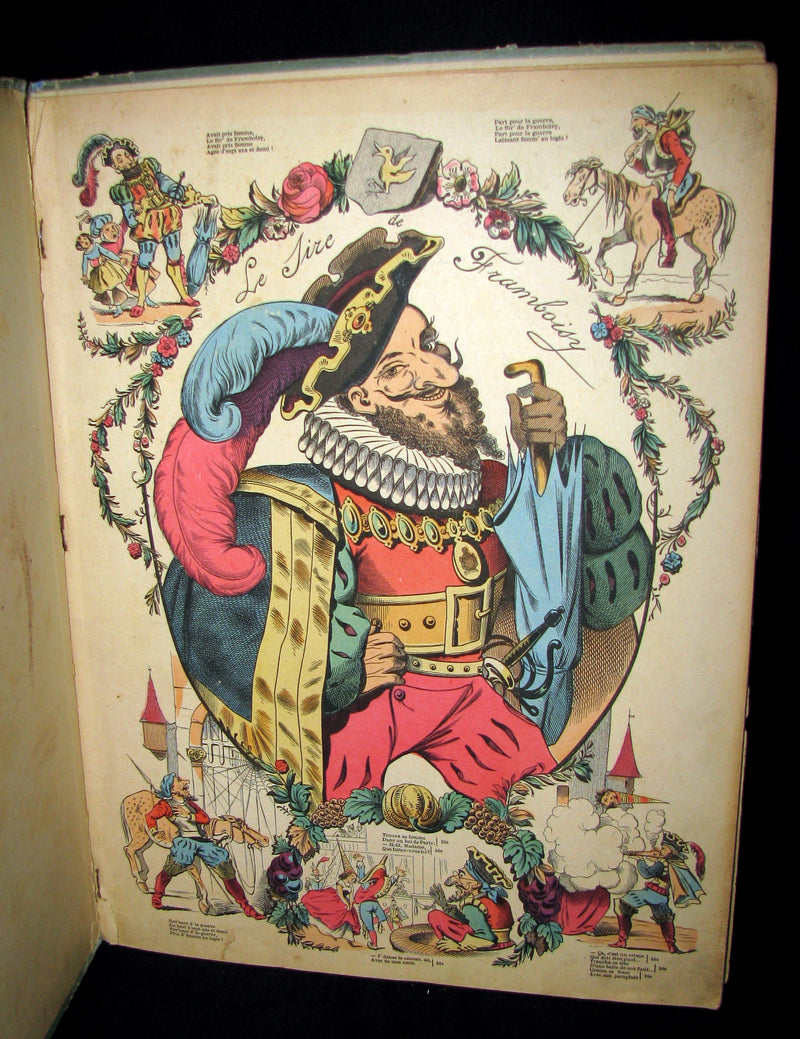 1890 Scarce illustrated French Book ~ Images d'Epinal en dispositions diverses No1