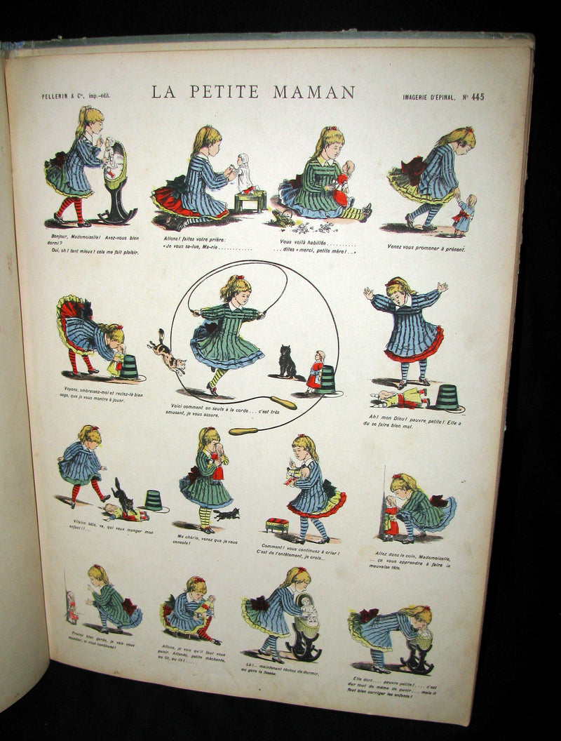 1890 Scarce illustrated French Book ~ Images d'Epinal en dispositions diverses No1