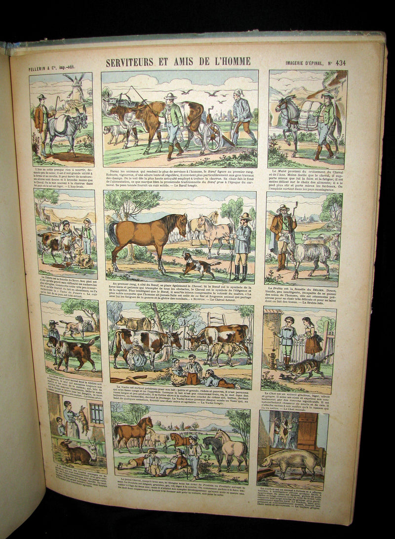 1890 Scarce illustrated French Book ~ Images d'Epinal en dispositions diverses No1