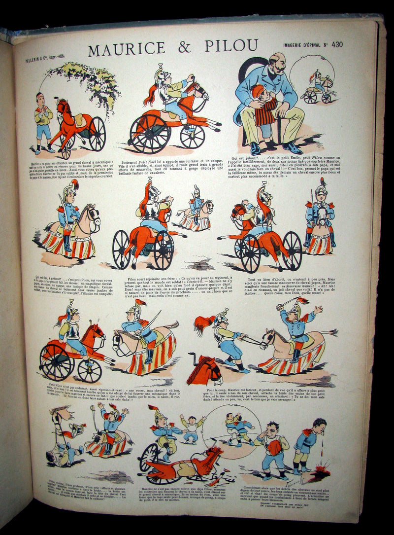 1890 Scarce illustrated French Book ~ Images d'Epinal en dispositions diverses No1