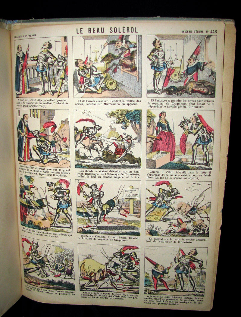 1890 Scarce illustrated French Book ~ Images d'Epinal en dispositions diverses No1