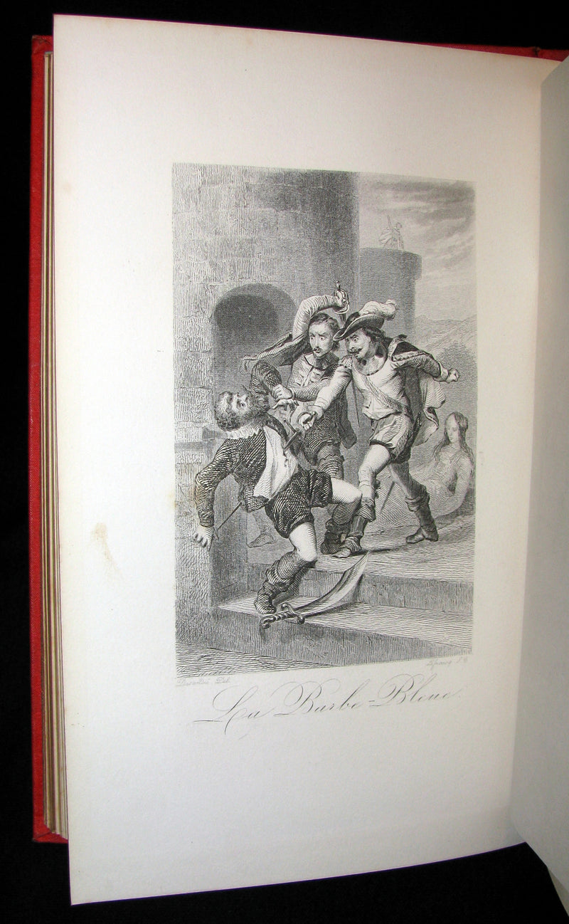 1890 Rare illustrated French Book ~ Contes de Perrault - Fairy Tales.