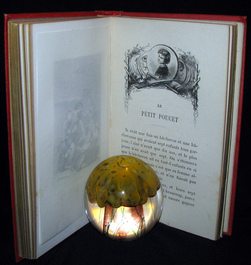 1890 Rare illustrated French Book ~ Contes de Perrault - Fairy Tales.