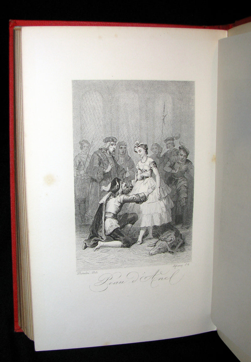 1890 Rare illustrated French Book ~ Contes de Perrault - Fairy Tales.