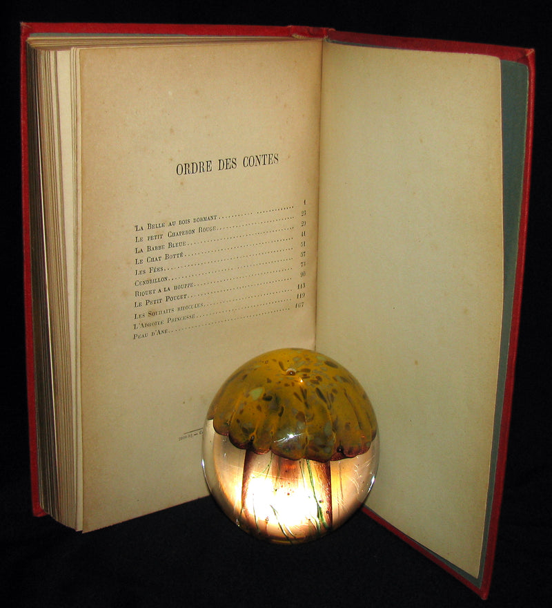 1890 Rare illustrated French Book ~ Contes de Perrault - Fairy Tales.