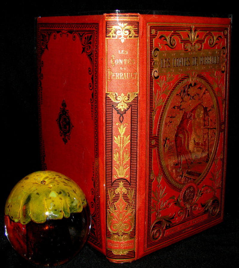 1890 Rare illustrated French Book ~ Contes de Perrault - Fairy Tales.