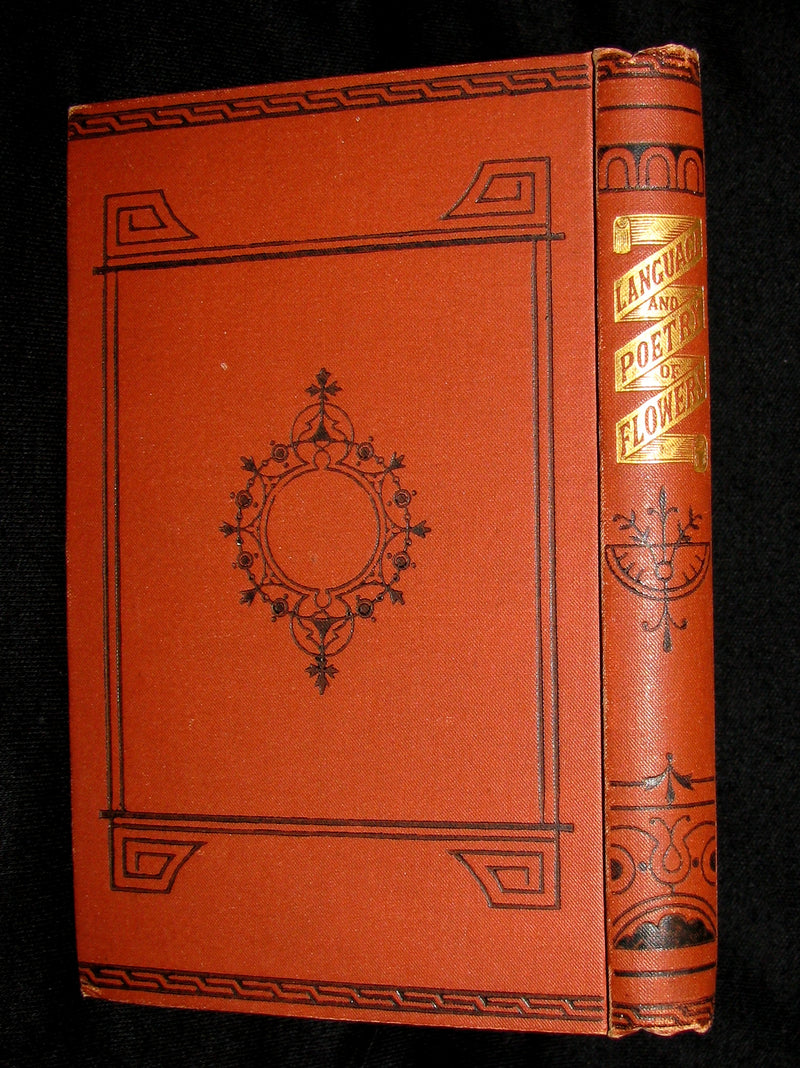 1890 Scarce Book ~ The Language and Poetry of Flowers Illustrated by Mrs L. Burke