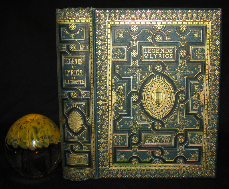 1881 Rare Victorian Book - Legends and Lyrics by Adelaide Anne Procter. Illustrated.