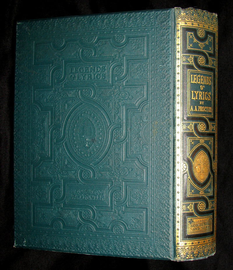 1881 Rare Victorian Book - Legends and Lyrics by Adelaide Anne Procter. Illustrated.
