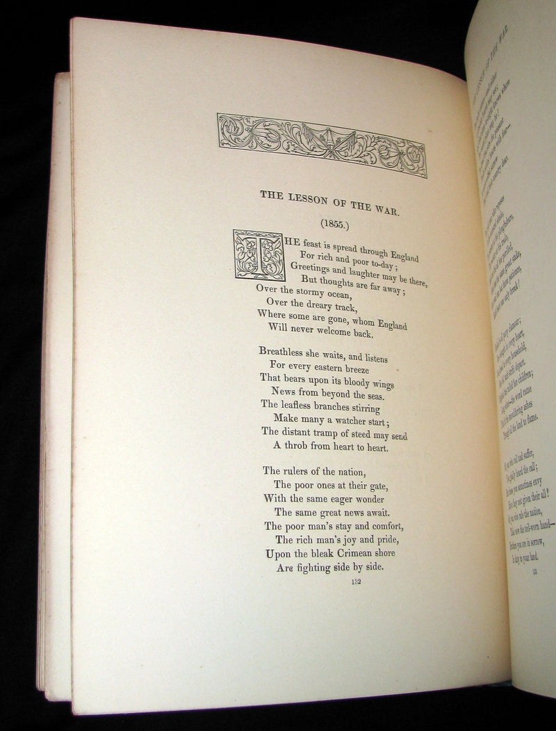1881 Rare Victorian Book - Legends and Lyrics by Adelaide Anne Procter. Illustrated.