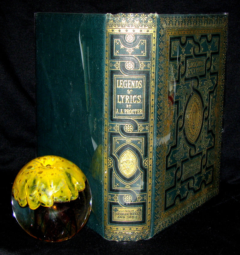1881 Rare Victorian Book - Legends and Lyrics by Adelaide Anne Procter. Illustrated.