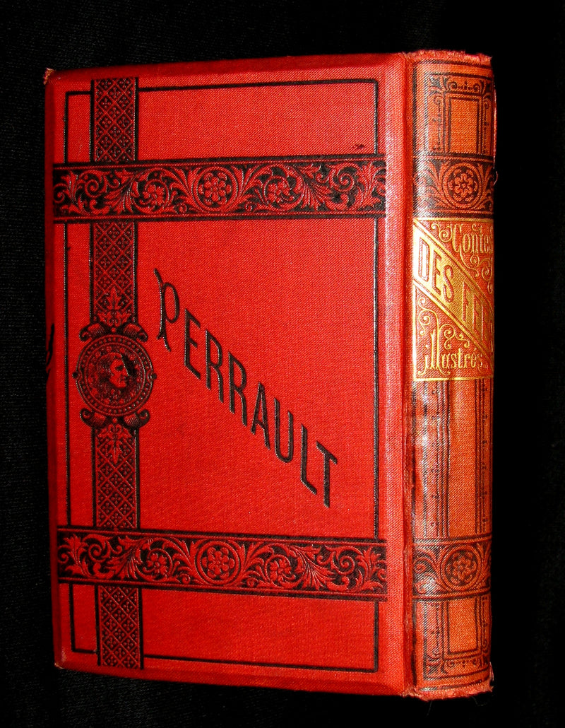 1890 Rare COLOR illustrated French Book ~ Contes des Fées by Perrault - Fairy Tales