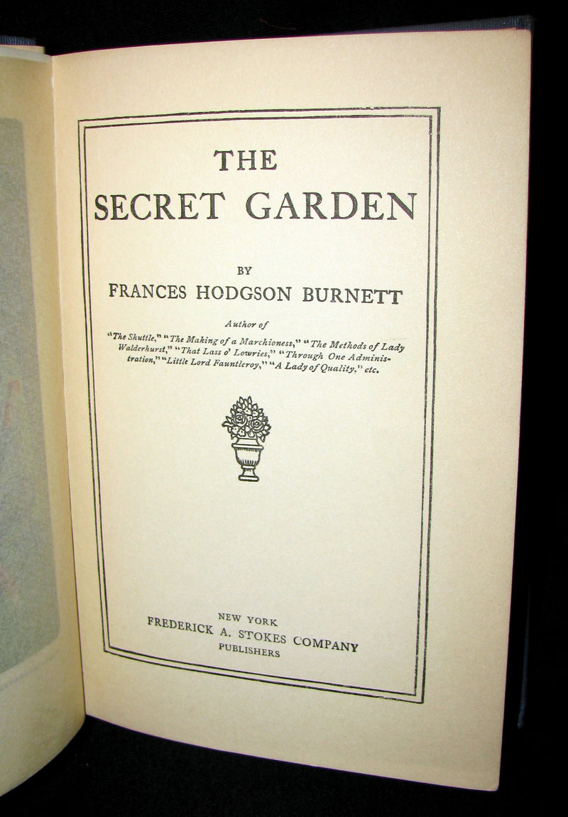 1911 Rare First Edition Book - The SECRET GARDEN by Frances Hodgson Burnett.