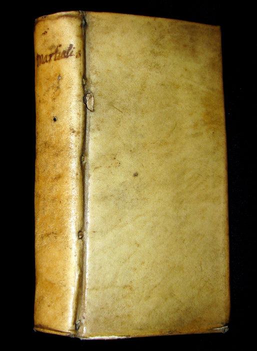 1650 Rare Latin vellum Book - MARTIAL's Epigrams - M. Val Martialis Epigrammata