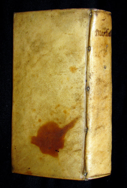 1650 Rare Latin vellum Book - MARTIAL's Epigrams - M. Val Martialis Epigrammata